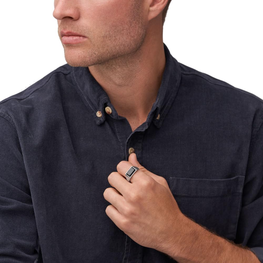 Detalle de Fossil Bagues chevalières en acier inoxydable pour hommes