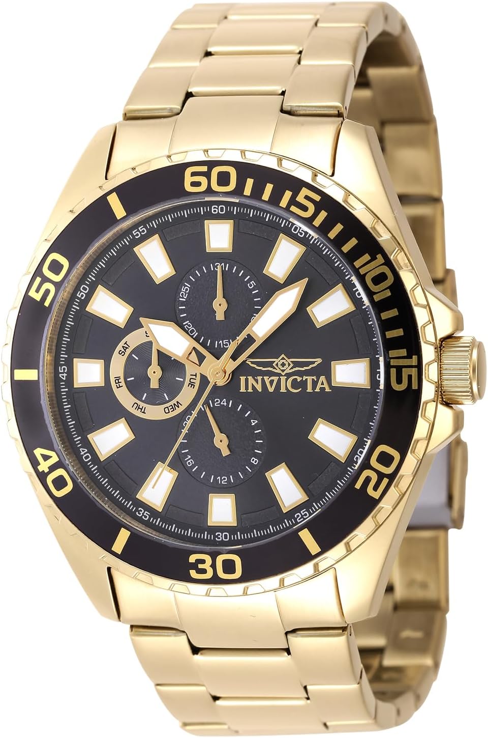 Detalle de Invicta Pro Diver Montre Homme 46 mm — Mouvement Quartz en Acier Inoxydable
