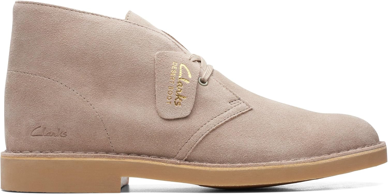 Detalle de Clarks Desert Boot Evo pour homme – daim sand et confort durable