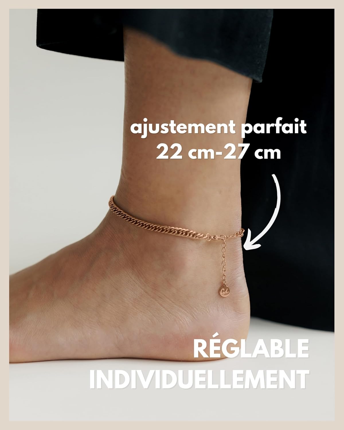 Detalle 2 de GD GOOD.designs Bracelet de cheville 22-27 cm