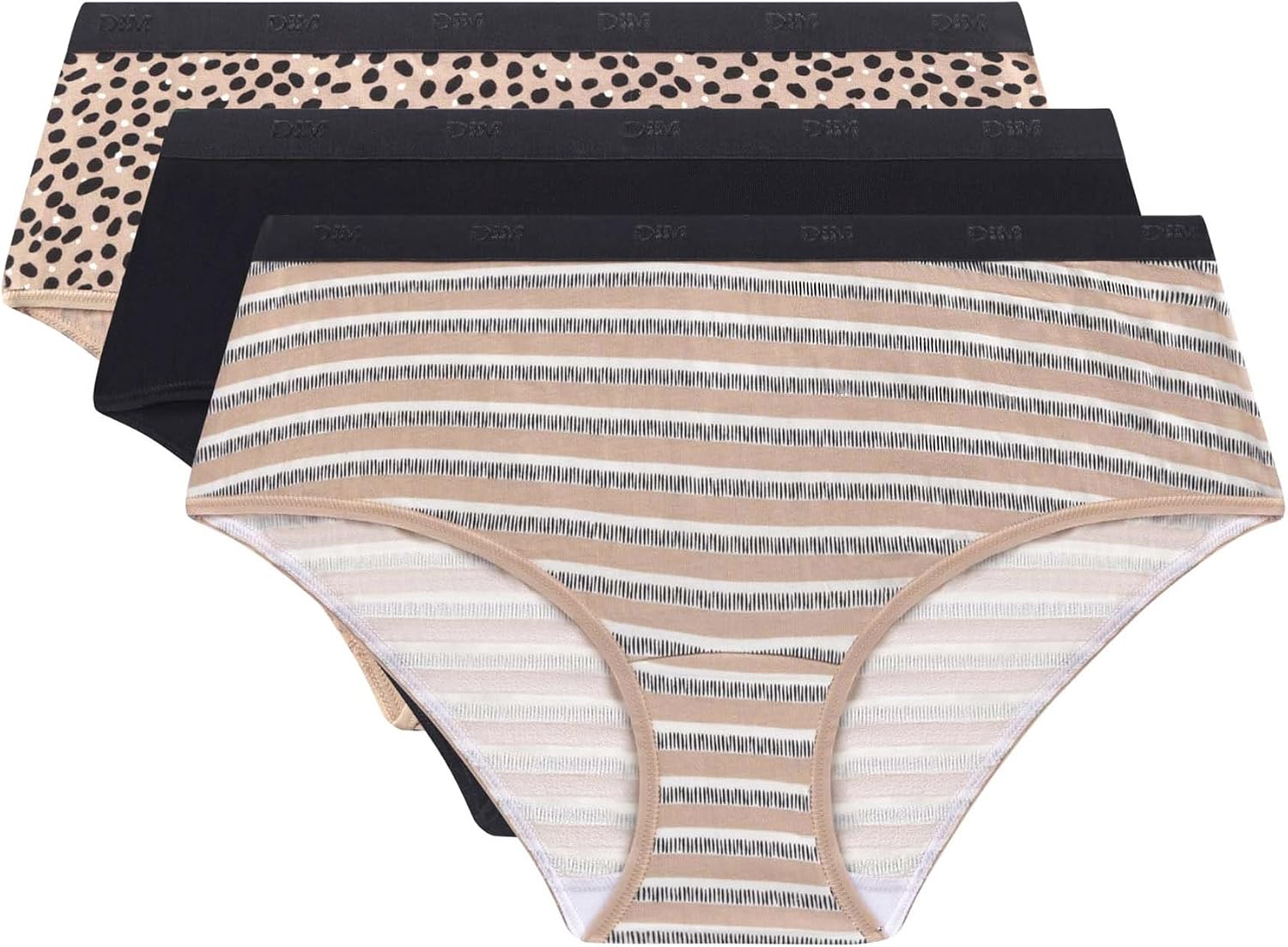 Detalle de DIM Boxer Femme Les Pockets Coton Couleurs & Motifs x3 – lot confortable et tendance