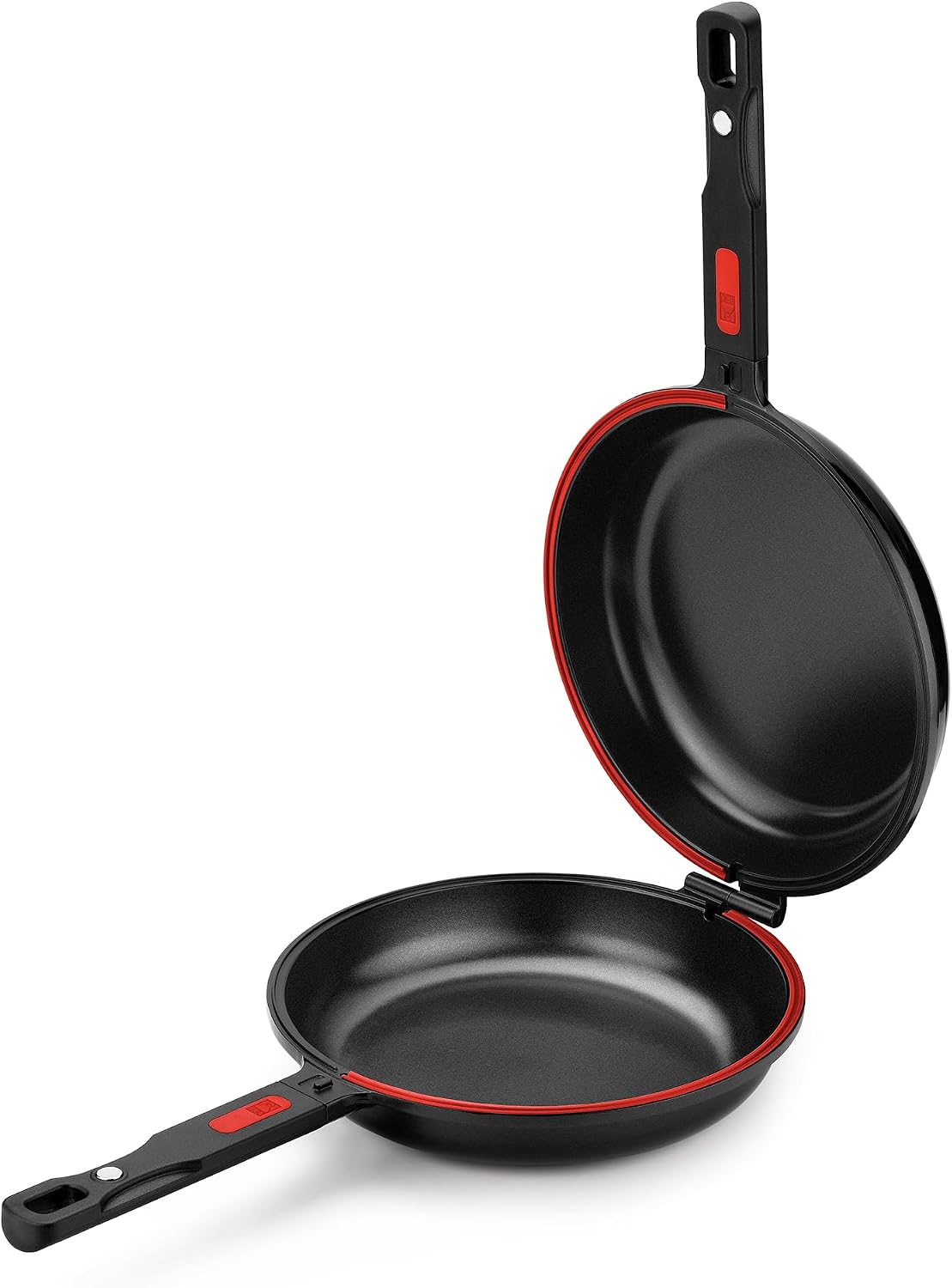 Detalle de BRA Dupla Premiere | Poêle Double à Omelette 26 cm – Noir