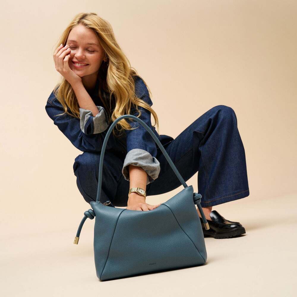 Detalle 2 de Sac bandoulière en cuir Fossil Willa pour femme