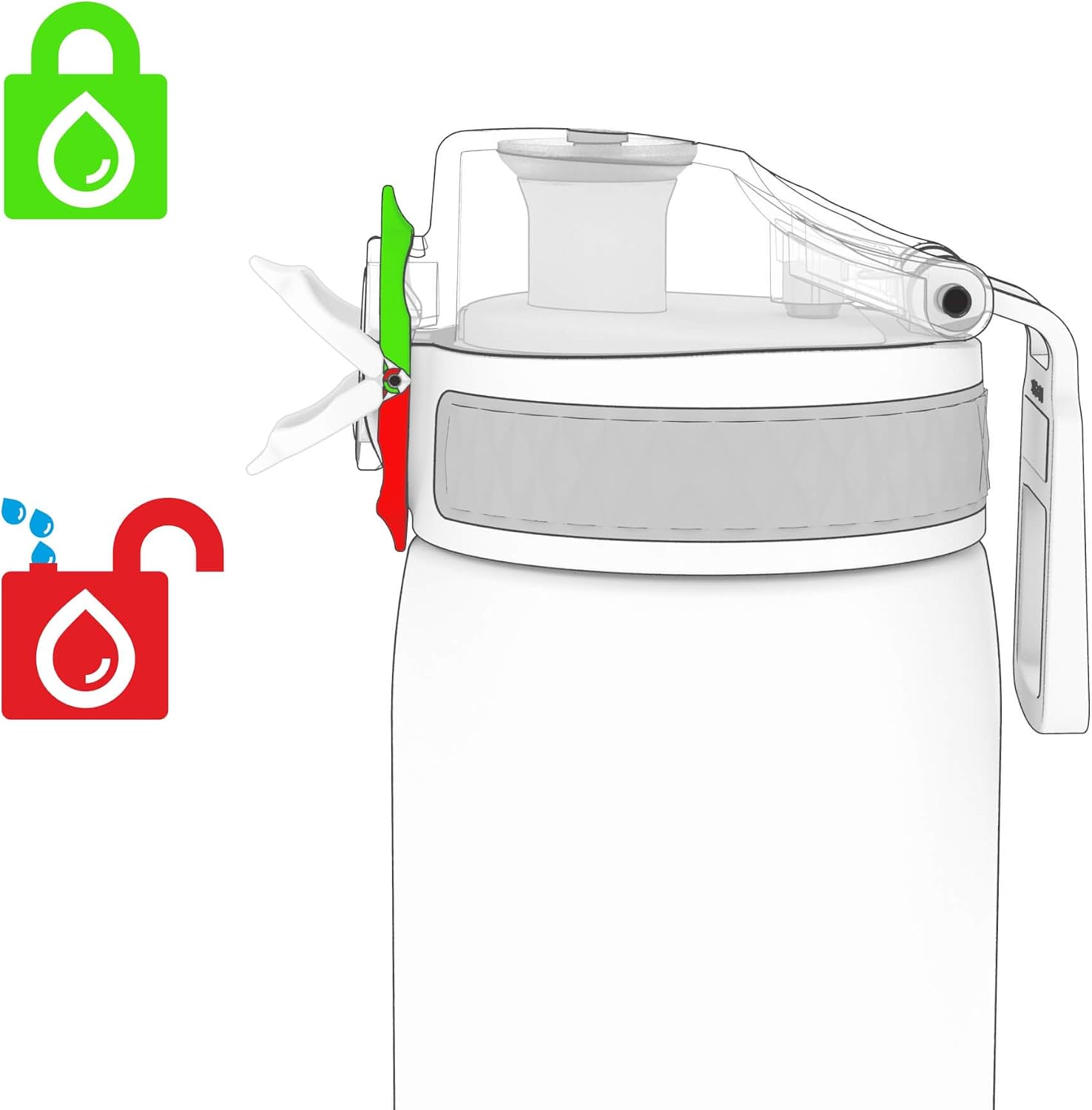 Detalle 2 de ion8 Gourde Enfant 350ml