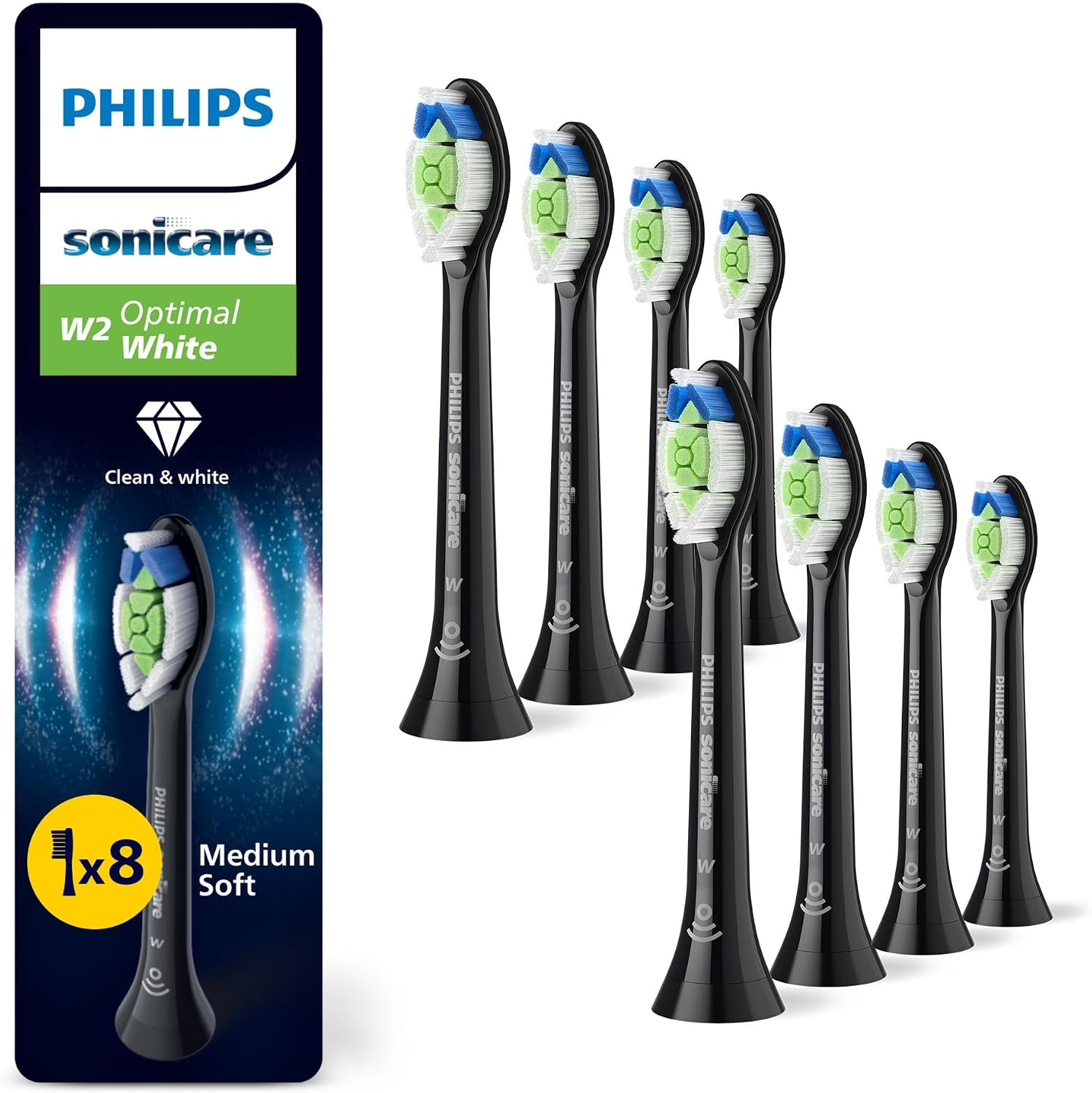 Detalle de Têtes de brosse Philips Sonicare W2 Optimal White, lot de 8 ⚙