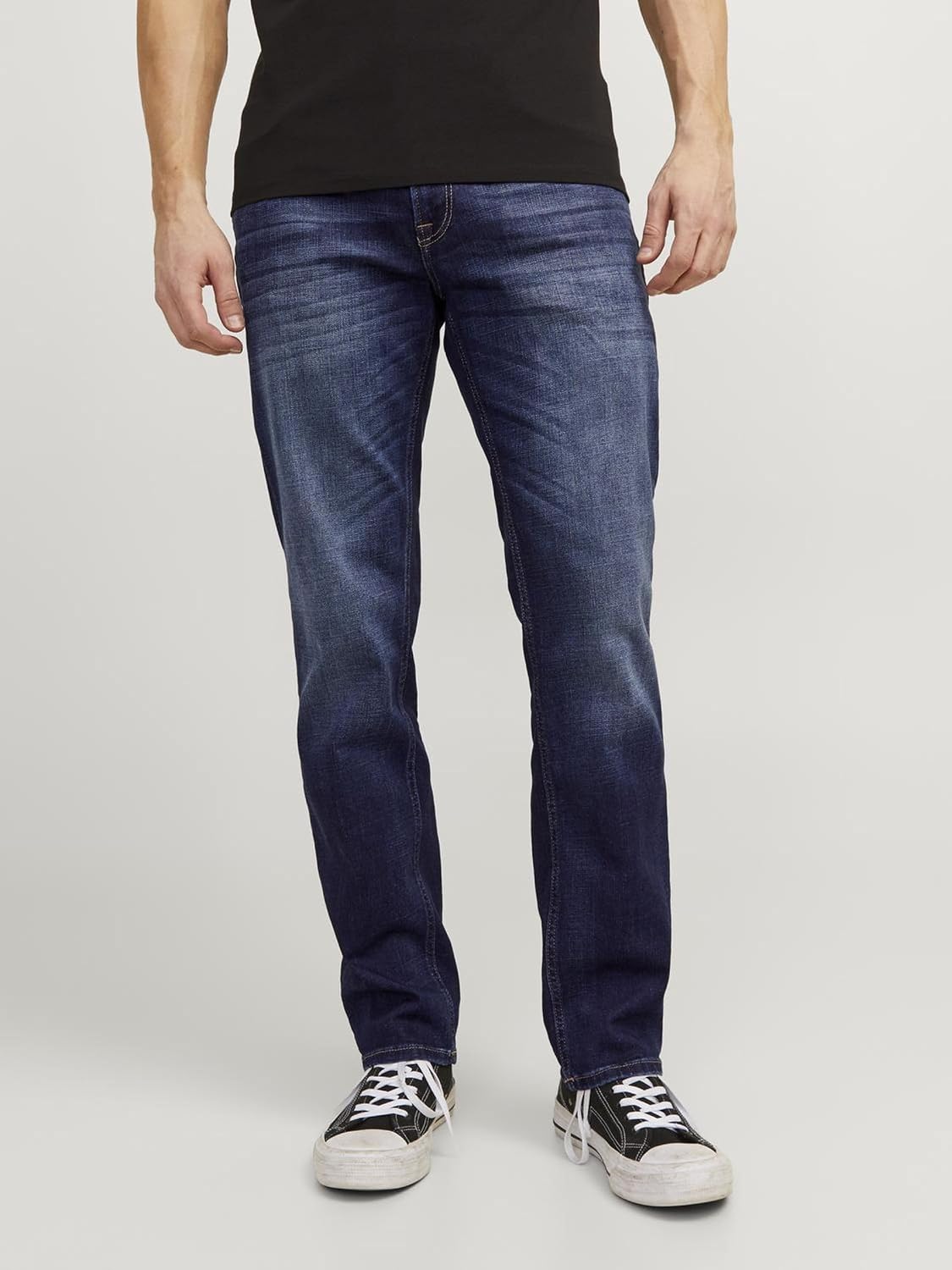 Detalle 2 de JACK & JONES JJICLARK JOS 278 : jean coupe regular à taille mi-haute
