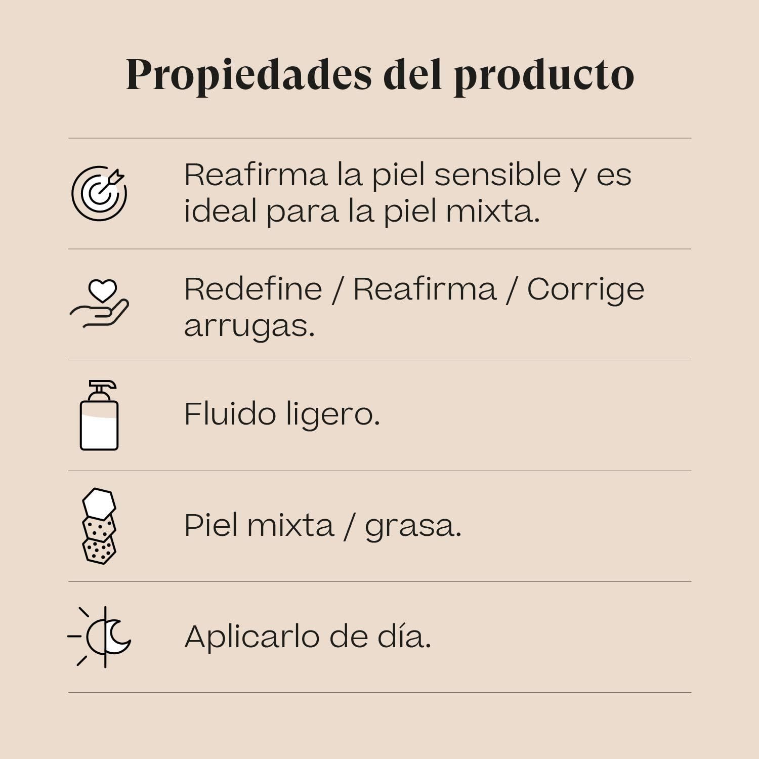 Detalle de Sensilis Mise à niveau – liquide facial mat et réaffirmant peau sensible (50 ml)