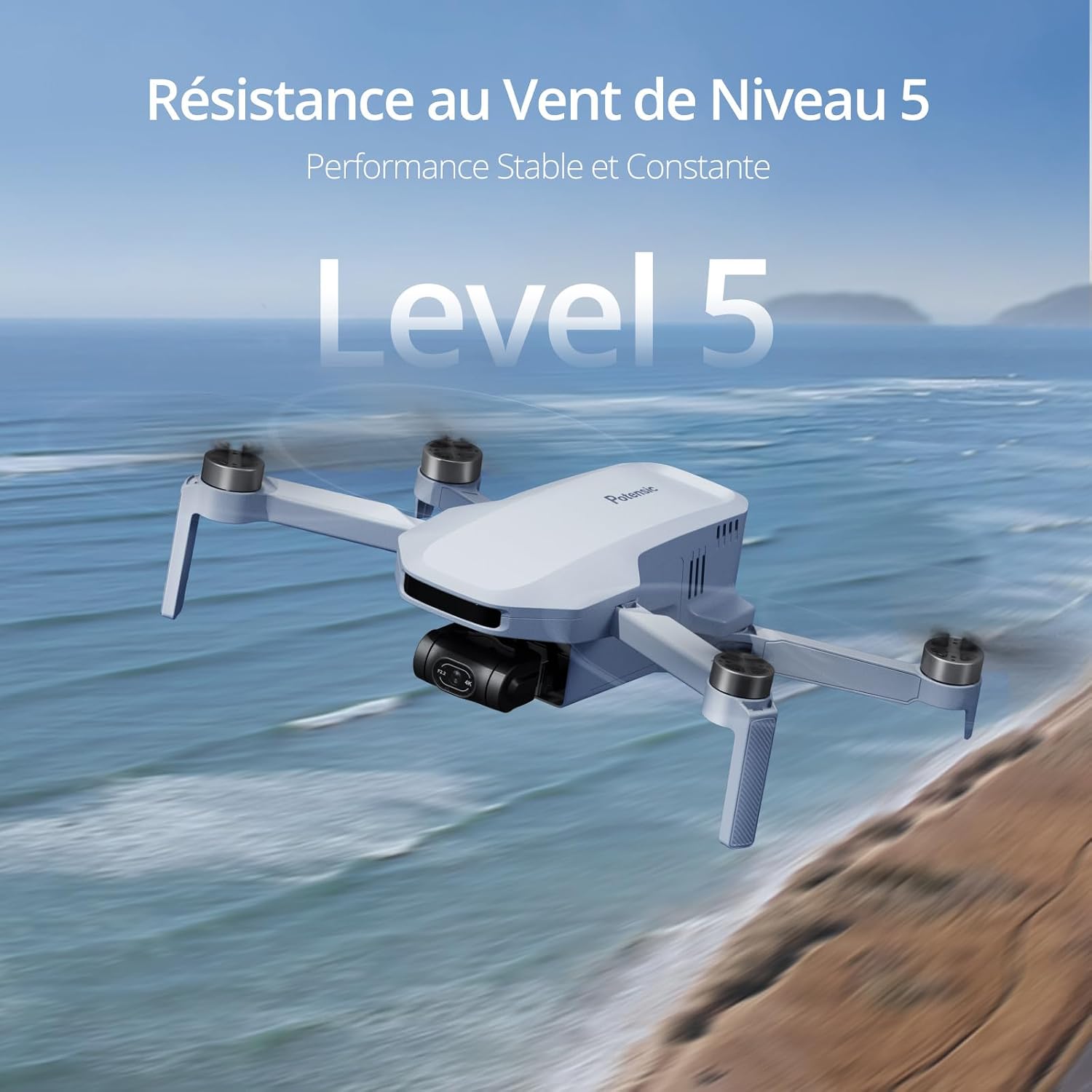 Detalle 2 de Potensic ATOM 4K GPS drone pliable avec gimbal 3 axes et transmission vidéo 6 km