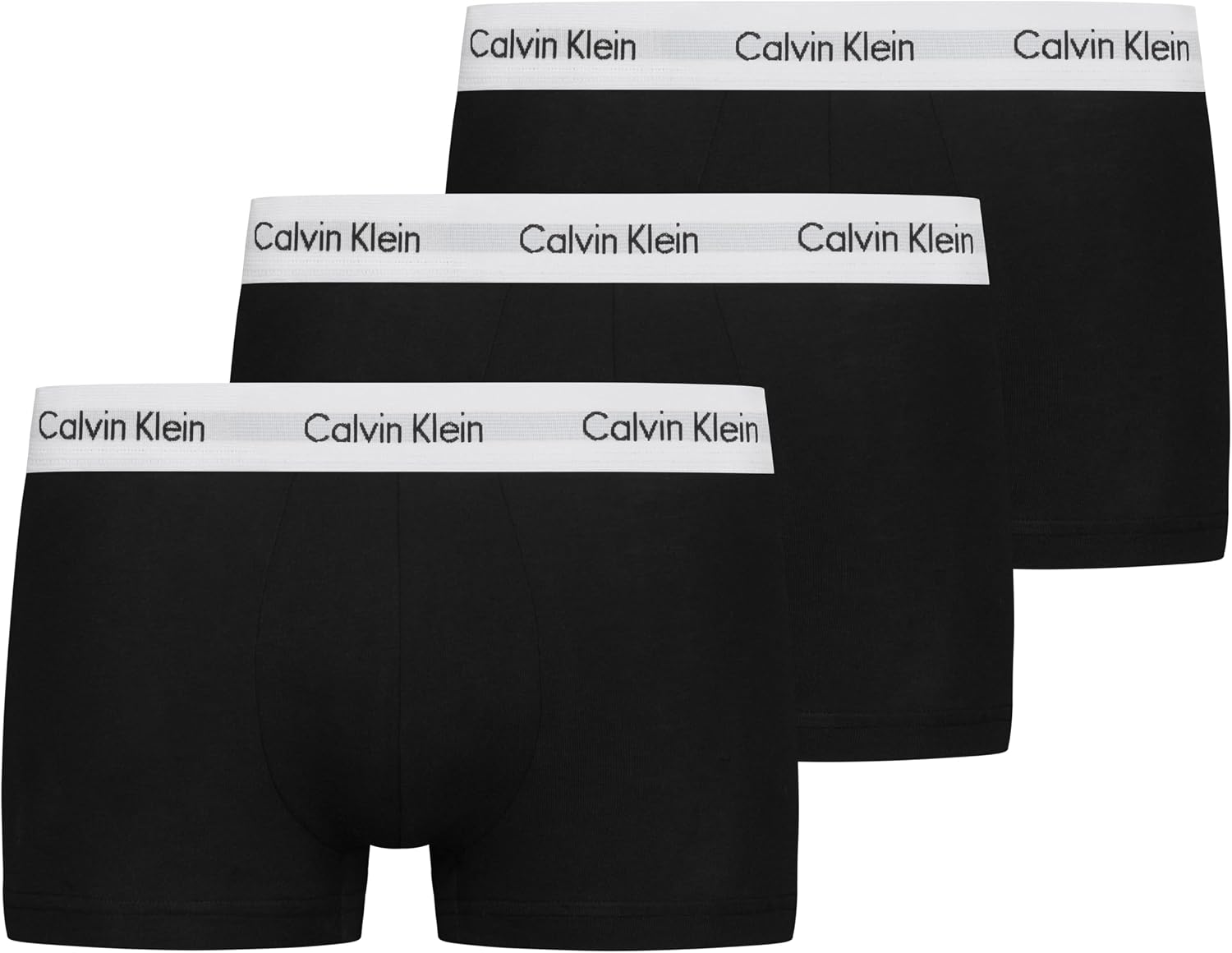 Detalle de Calvin Klein Boxers Taille Basse Lot de 3 Homme – coton stretch, boxer trunk CK