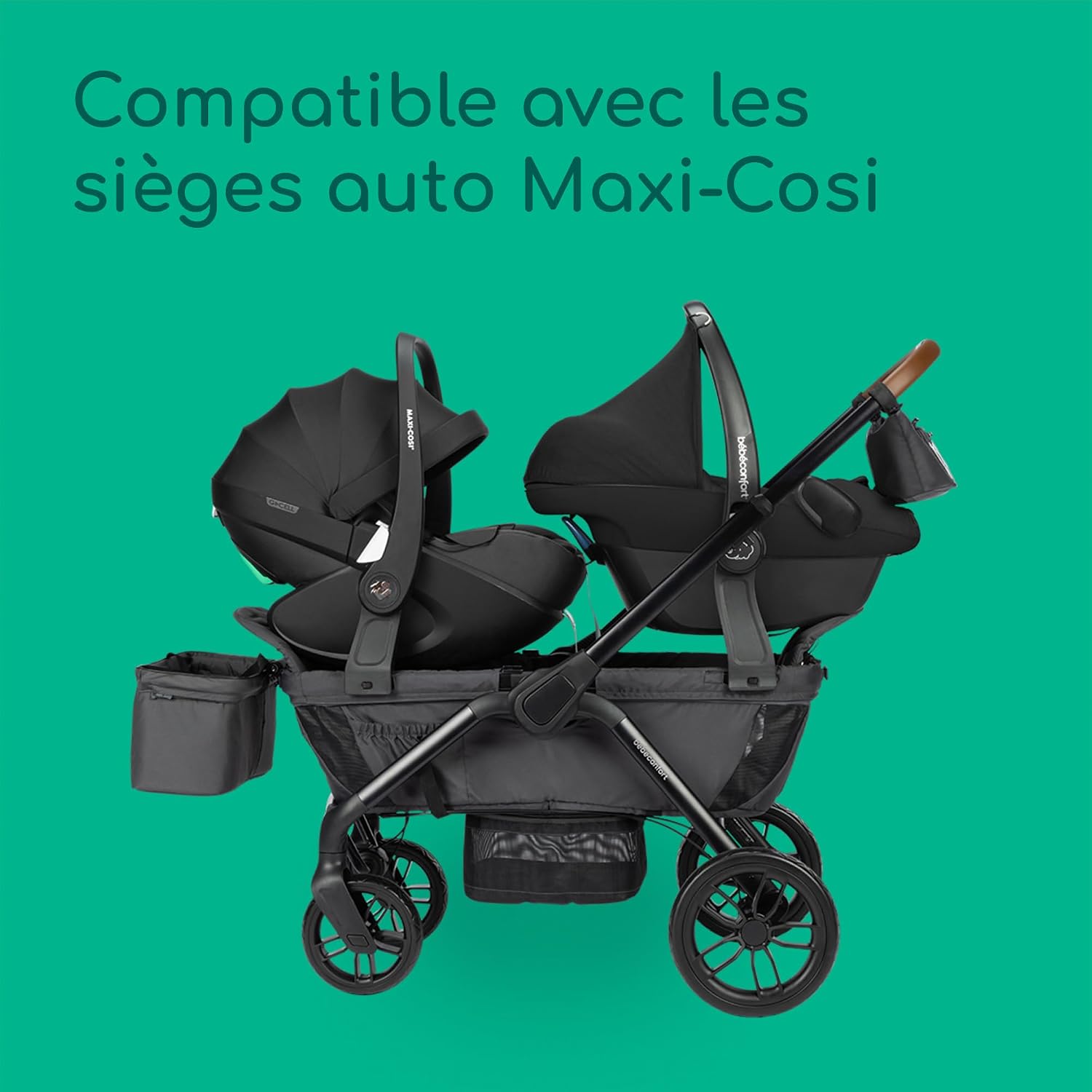 Thumbnail 6 de Bebeconfort Helios : Poussette double dès la naissance, tout-terrain et compacte