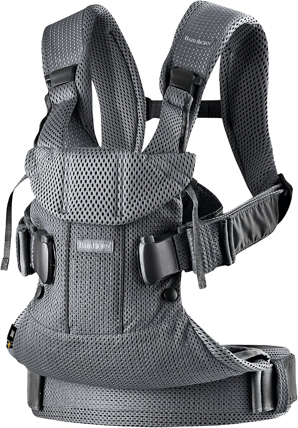 Detalle de BabyBjörn Porte-bébé One Air Mesh 3D – Anthracite