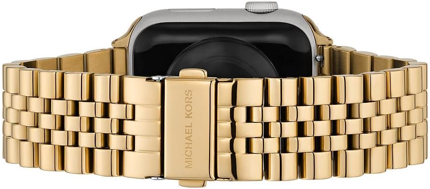 Detalle 2 de Bracelet Michael Kors en acier inoxydable pour hommes, compatible Apple Watch 42/44/45/46/49 mm