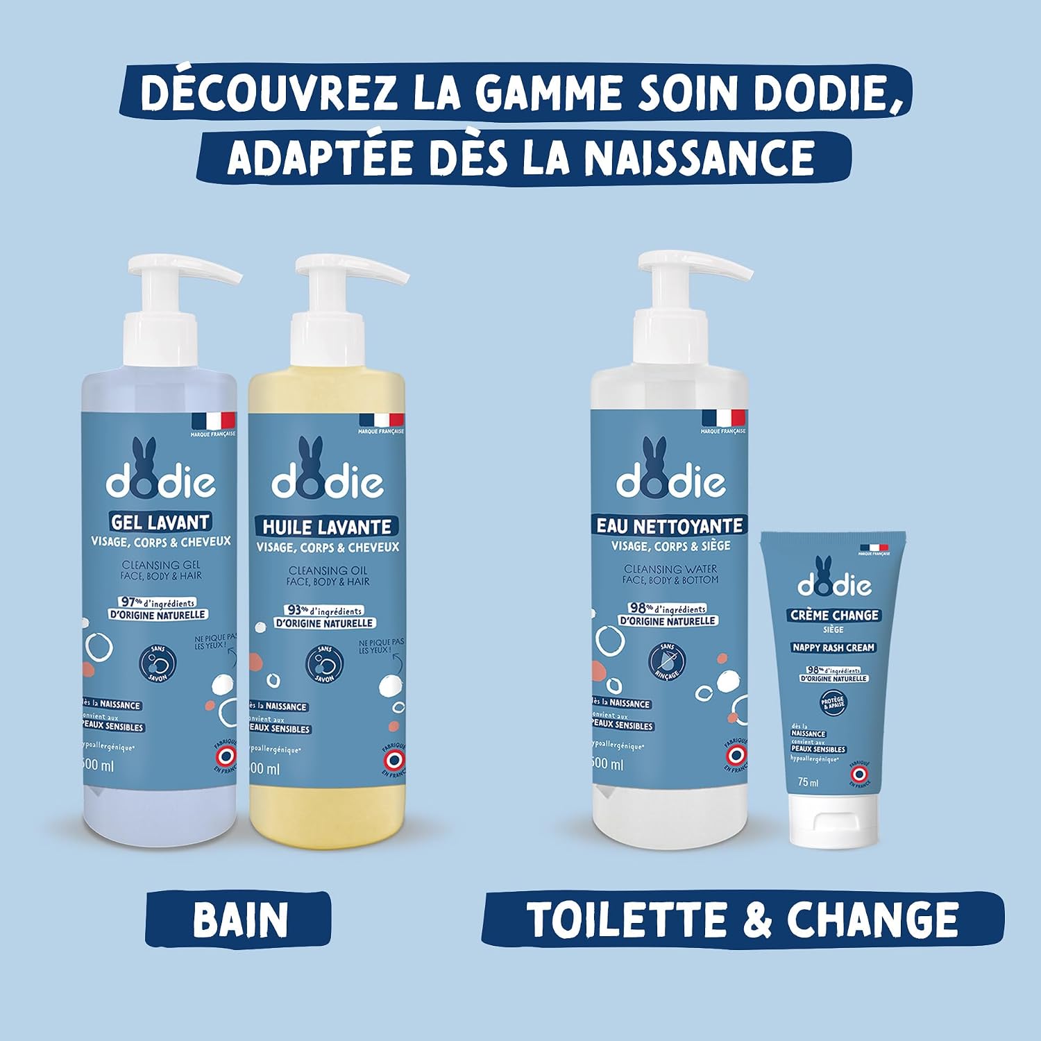 Thumbnail 5 de Dodie Eaux Nettoyantes 3 en 1 500 mL