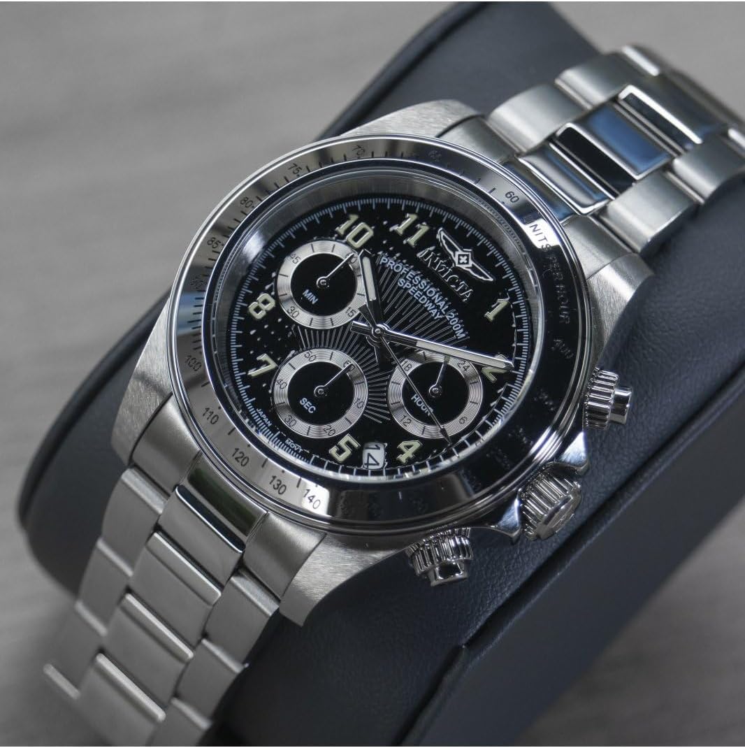 Detalle de Invicta Speedway Montre Homme 39 mm - Mouvement Quartz, Acier Inoxydable