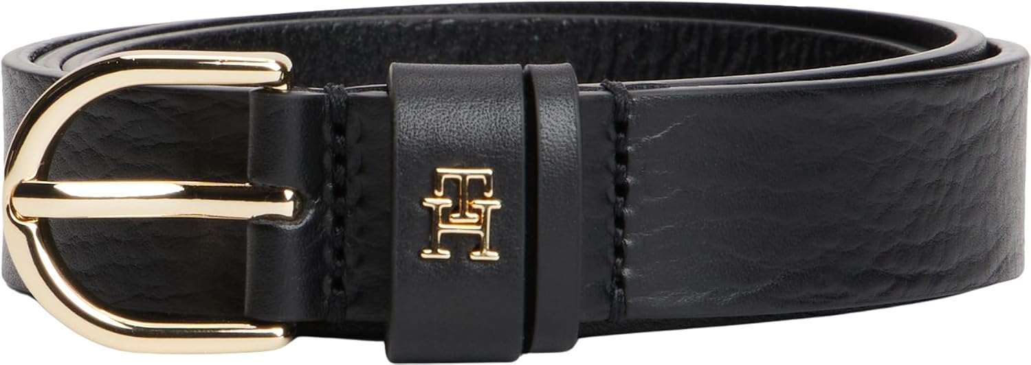 Detalle 2 de Tommy Hilfiger Ceinture Femme Essential Effortless 2,5 cm en Cuir – Élégance simple et adaptable
