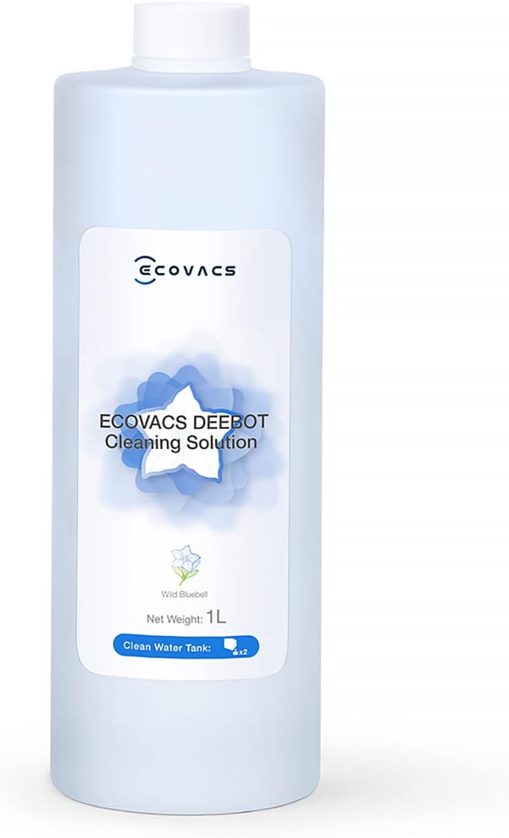 Detalle de ECOVACS Accessoires d'origine: Solution lave-sol 1 L pour DEEBOT X1 Omni/X1 Turbo/T10 Turbo (fonction d’essuyage)