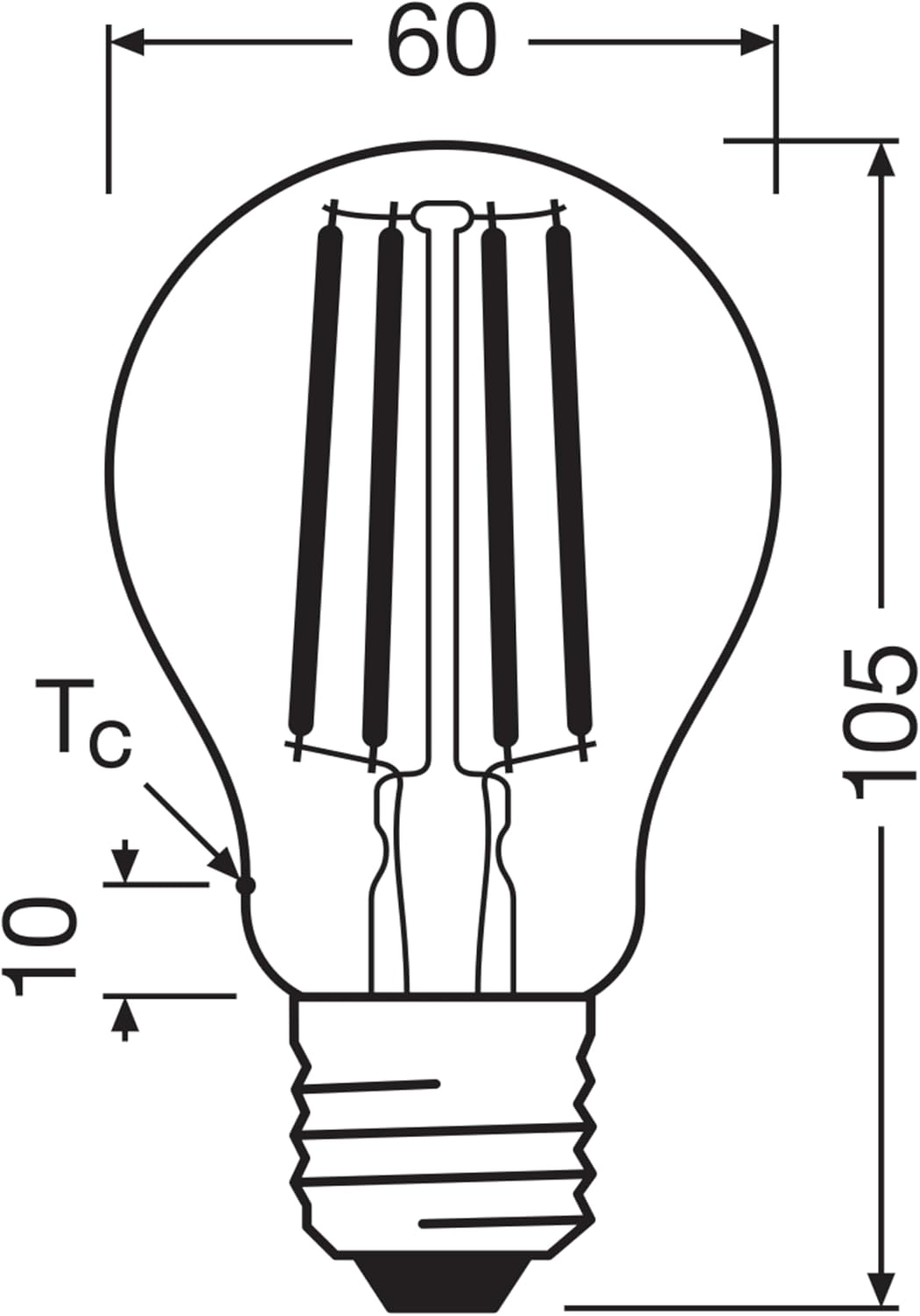 Detalle 2 de OSRAM ampoule LED E27 5 pièces