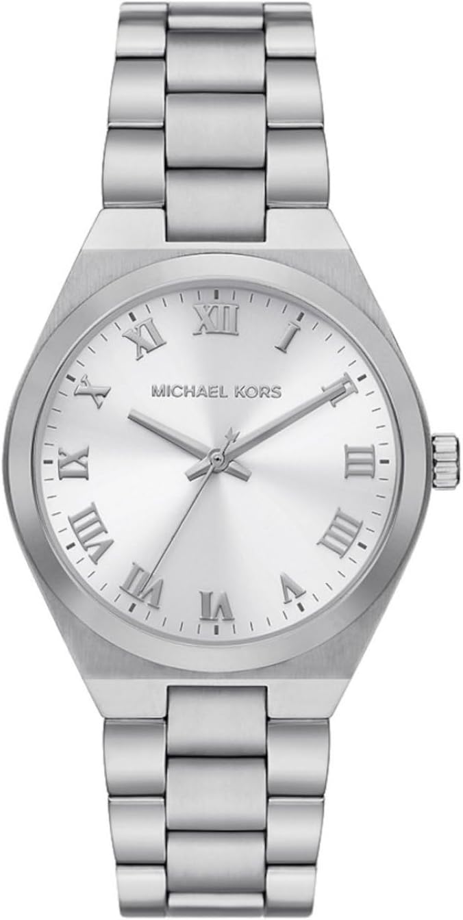 Thumbnail 6 de Michael Kors Lennox pour Femme : montre à quartz trois aiguilles en acier inoxydable argenté