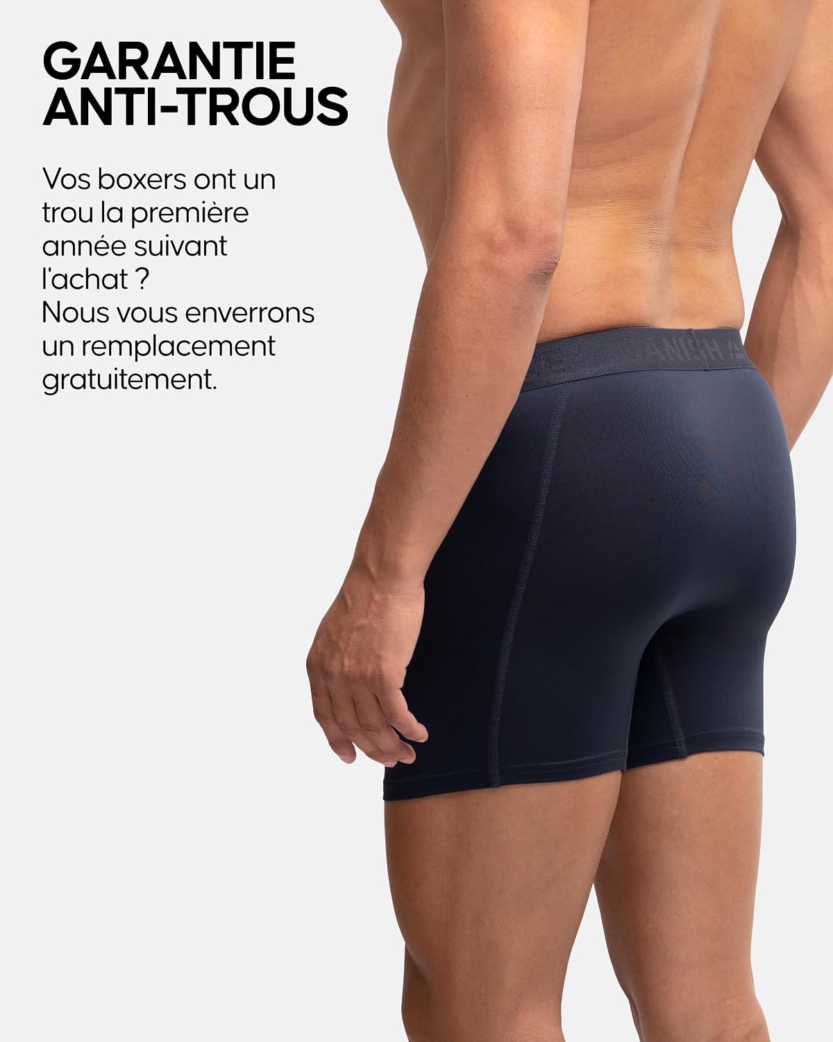 Detalle 2 de DANISH ENDURANCE Lot de 3 boxers de course anti-frottements pour homme (pernera normale ou longue)