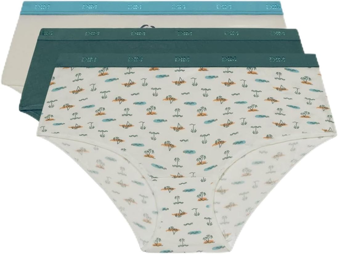 Detalle de DIM Boxer Femme Les Pockets Coton Couleurs & Motifs x3 – lot confortable et tendance