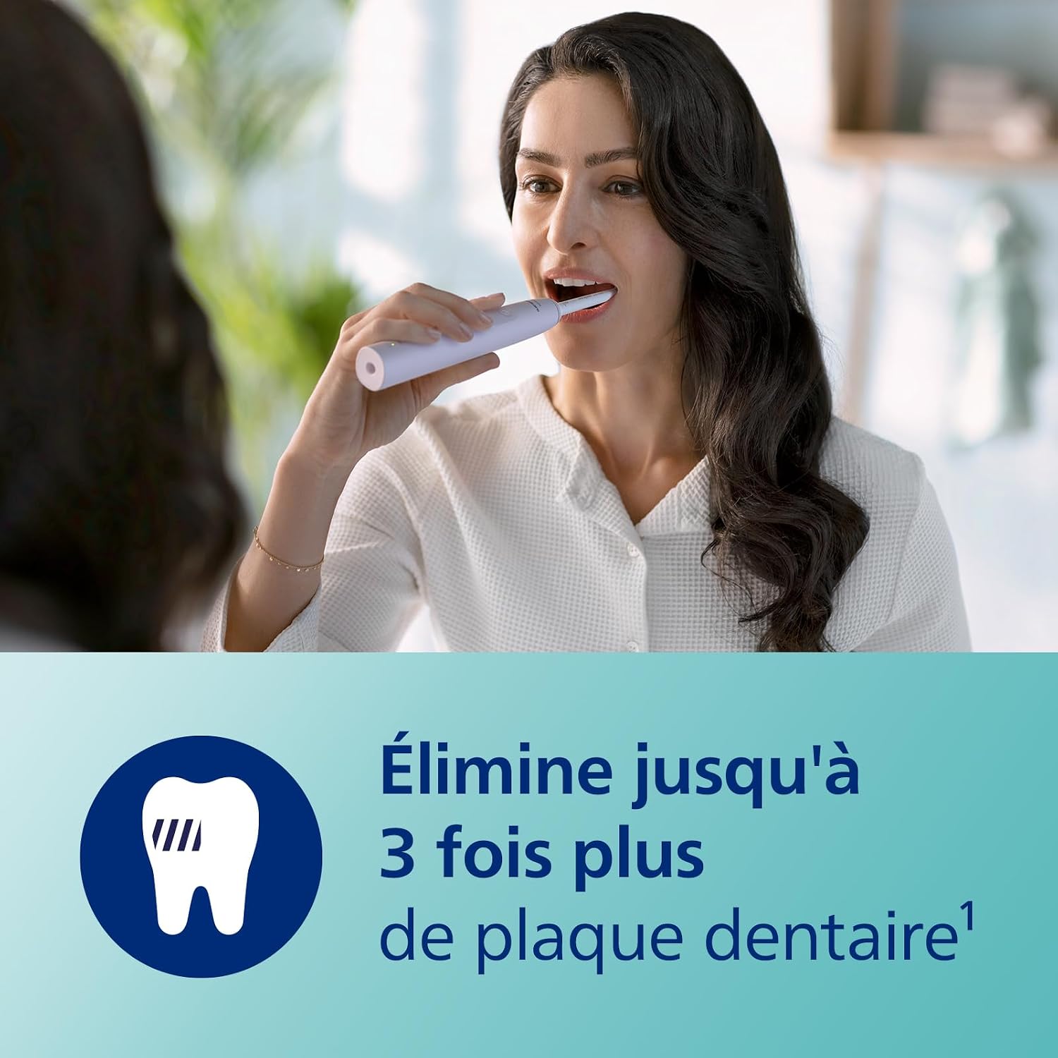 Detalle de Philips Sonicare 3100 HX3673/11 – Brosse à dents électrique sonic rose pastel avec capteur de pression et minuterie