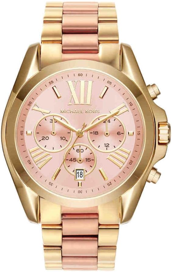Detalle 2 de Michael Kors Montre pour Femme Bradshaw 43 mm : chronographe à quartz, bracelet acier inox