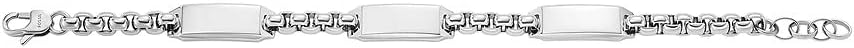 Detalle de Fossil Drew Bracelet pour homme en acier inoxydable — fermoir mousqueton, longueur 225 mm