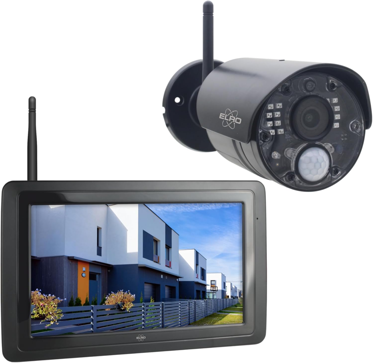 Detalle de ELRO CZ40RIPS Kit de caméra de Surveillance sans Fil Full HD 1080p avec écran 7" et Application