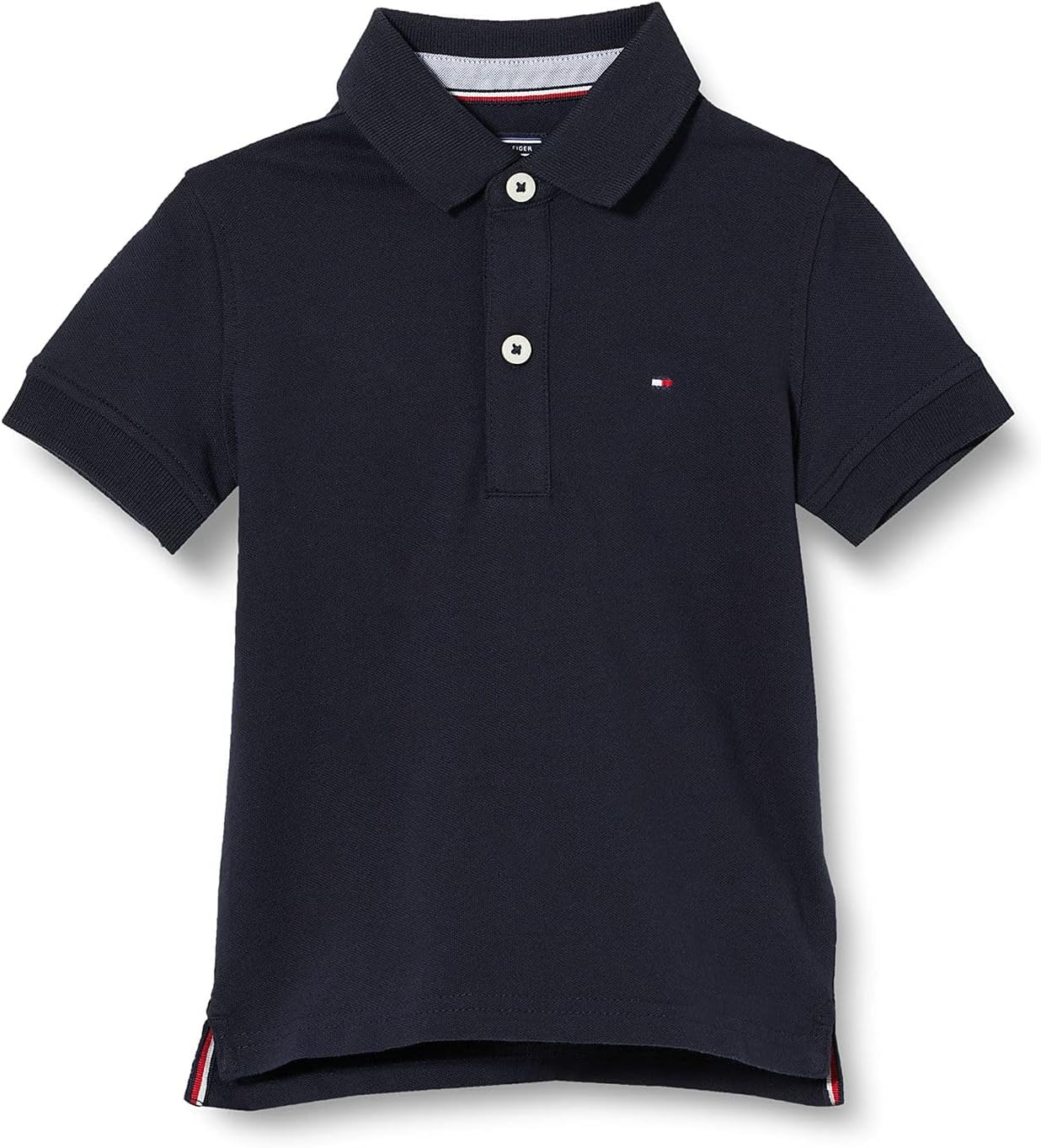 Detalle de Polo Tommy Hilfiger KB0KB00249 Garçon — élegance décontractée en coton élasthane