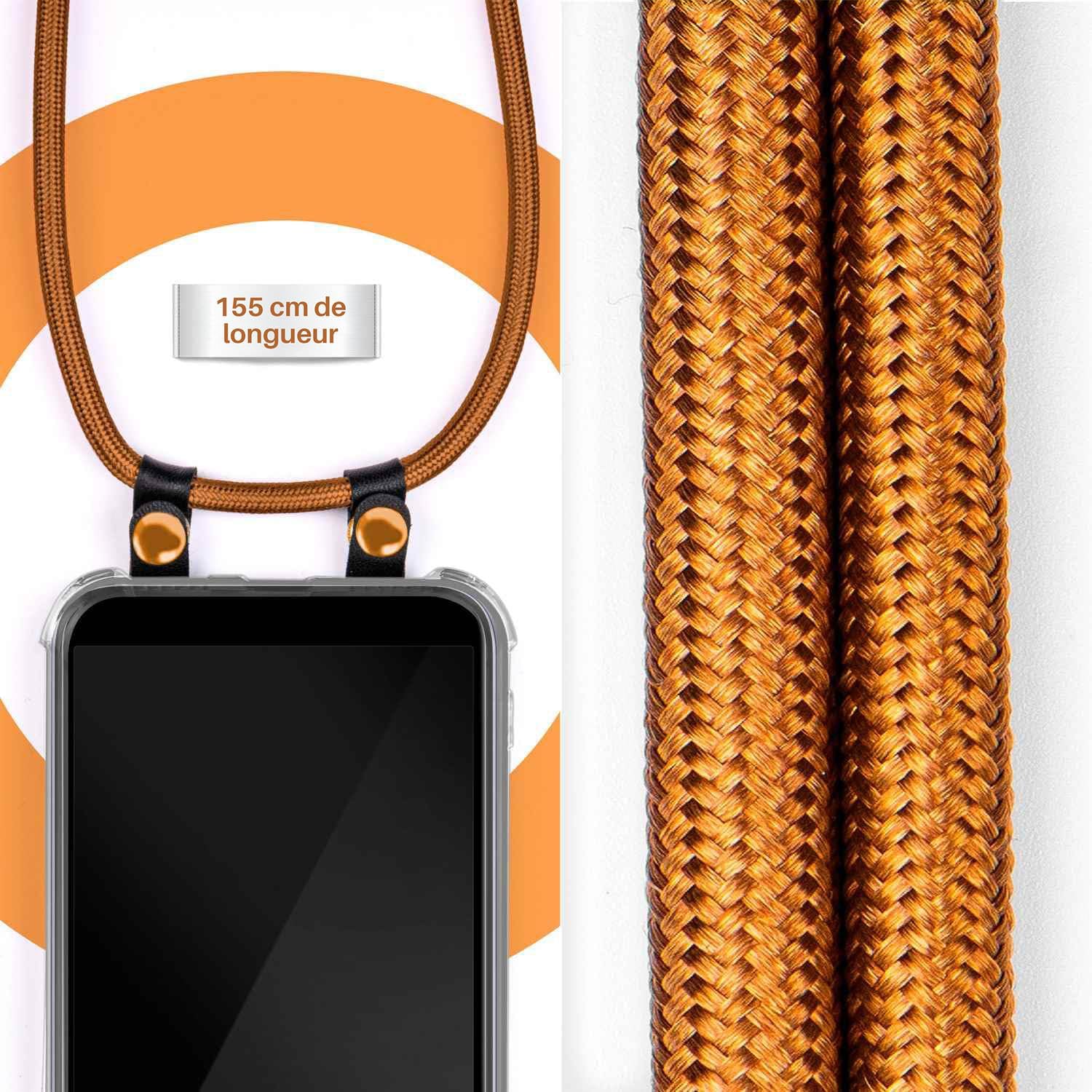 Detalle de moex Chaîne de téléphone Portable pour Galaxy S20 / S20 5G – Étui en silicone avec sangle réglable en Golden