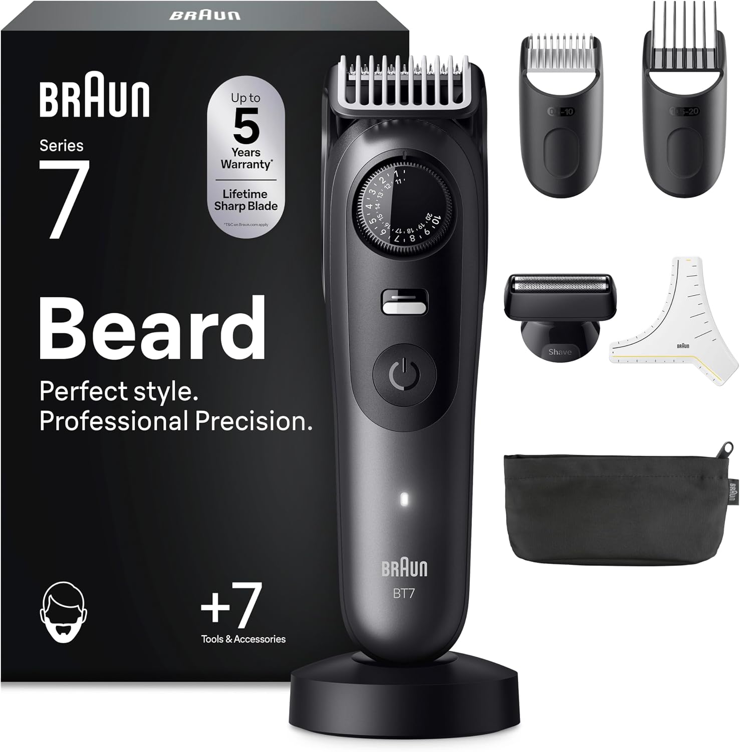 Detalle de Braun BT7525 Series 7 tondeuse à barbe — 120 min