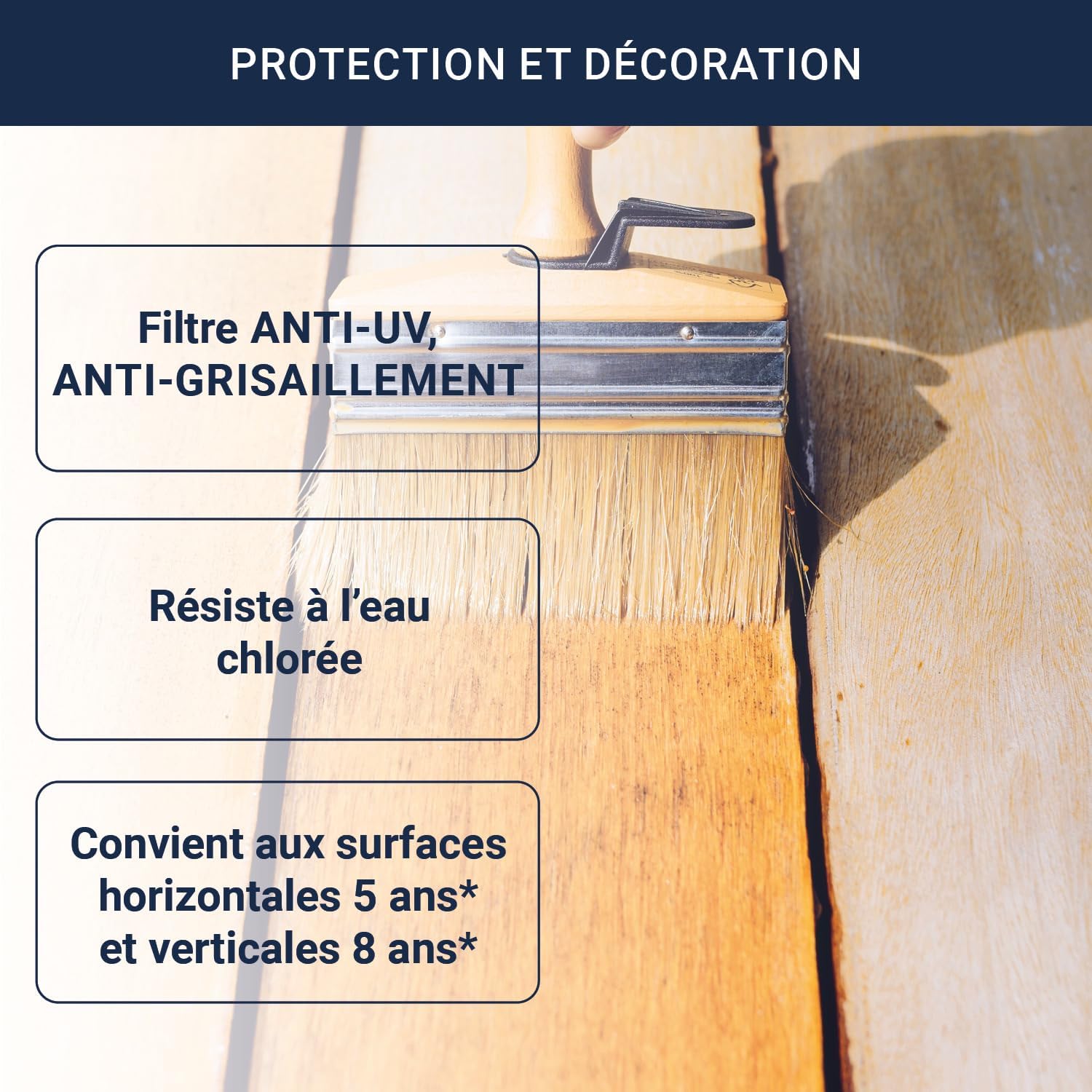 Detalle de BONDEX Saturateur Terrasse Bois Intérieur & Extérieur – Incolore, 5L