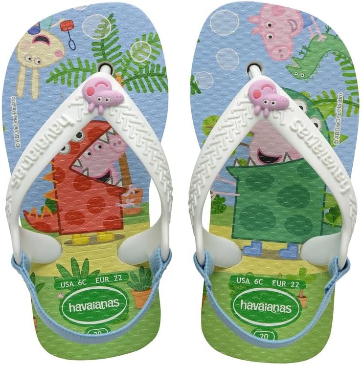 Detalle de Havaianas Baby Peppa Pig – tongs unisex bébé blanches