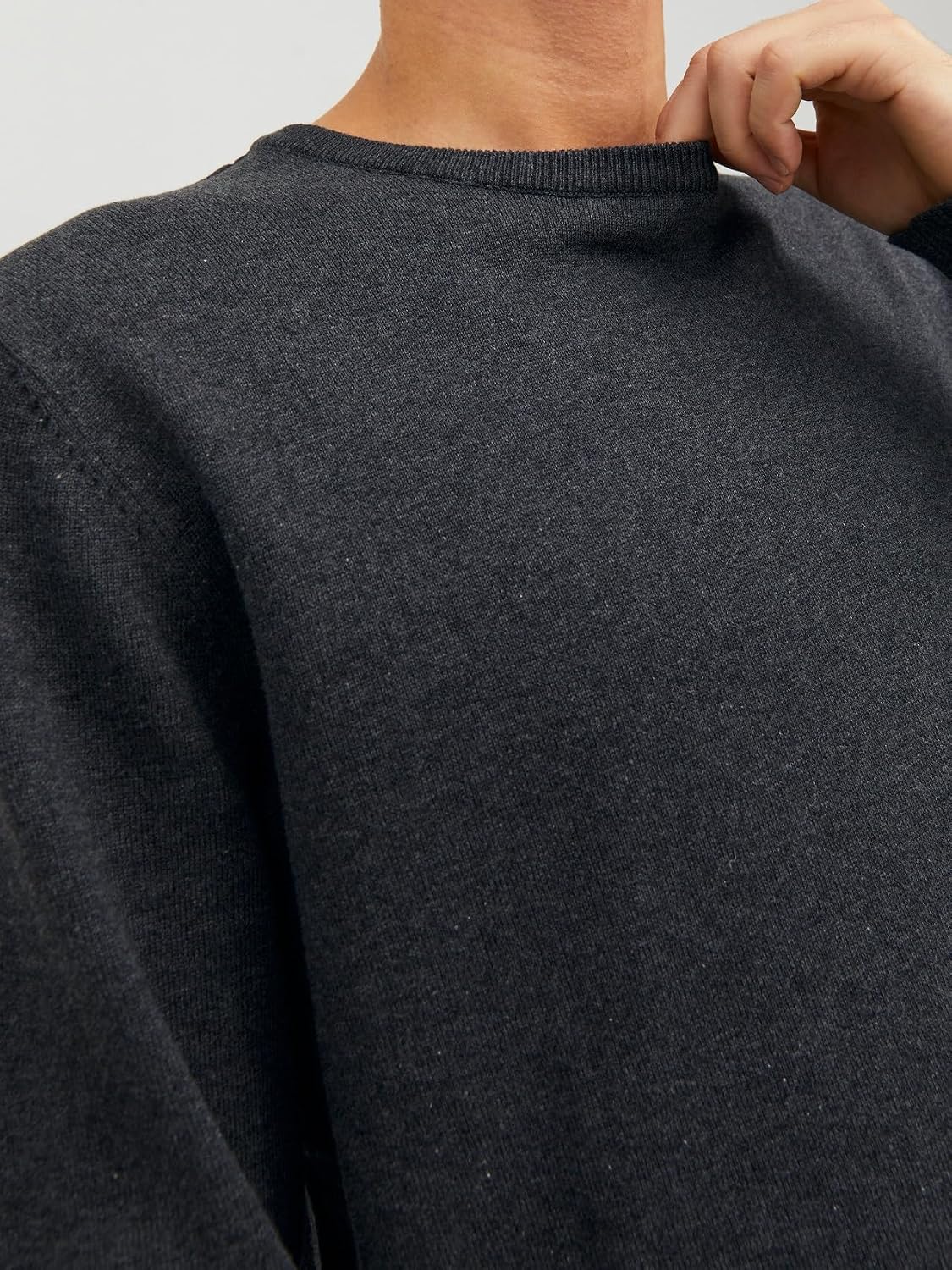 Thumbnail 5 de JACK & JONES Jjebasic Knit Crew Neck Noos pull homme gris small