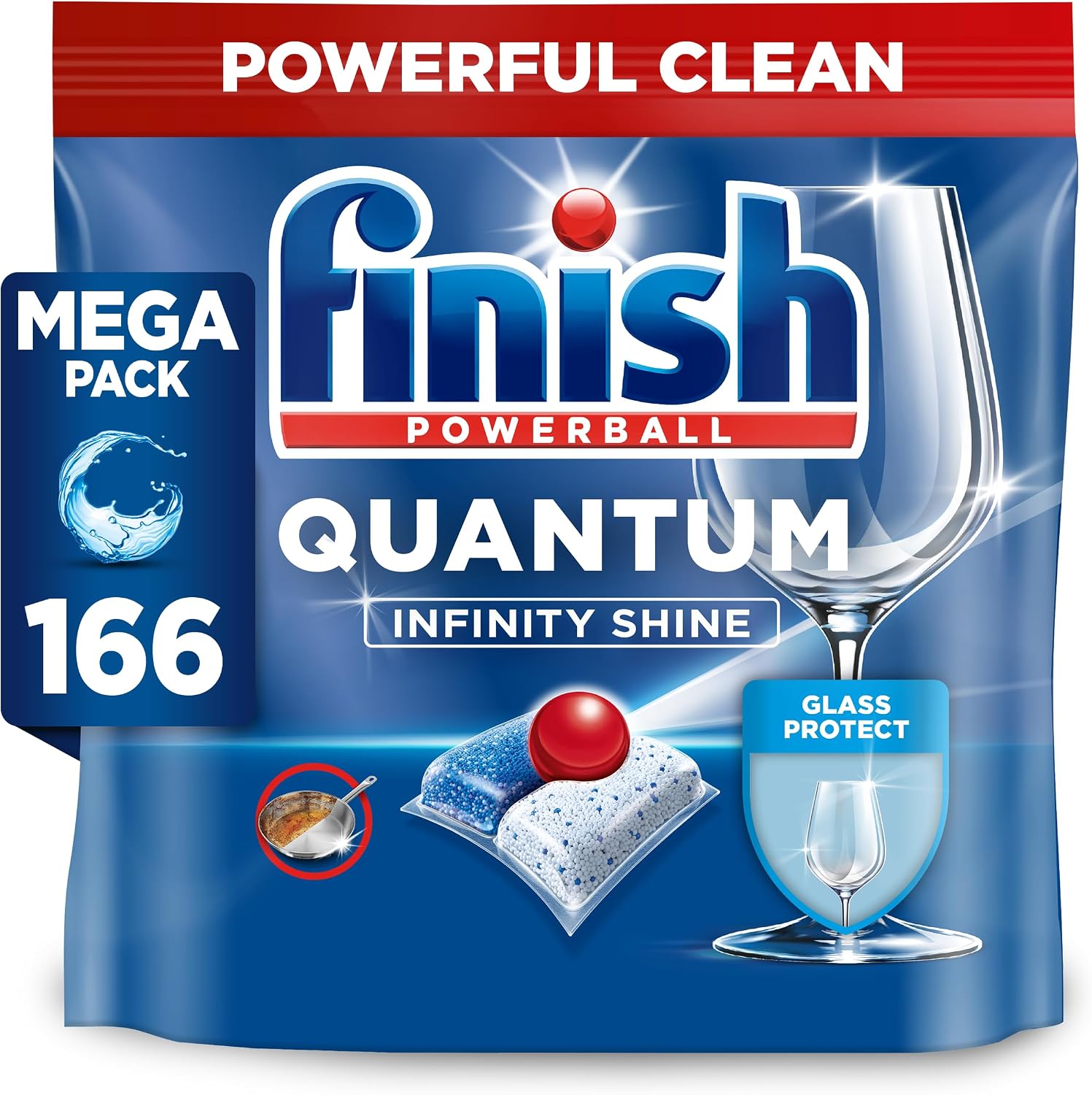 Detalle de Finish Quantum Infinity Shine Pastilles 166 capsules