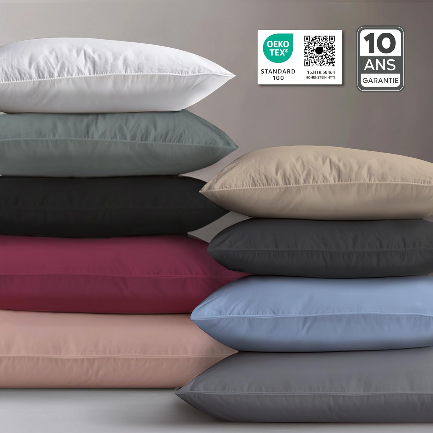 Detalle 1 de Twinzen Taie Oreiller 65x65, lot de 2