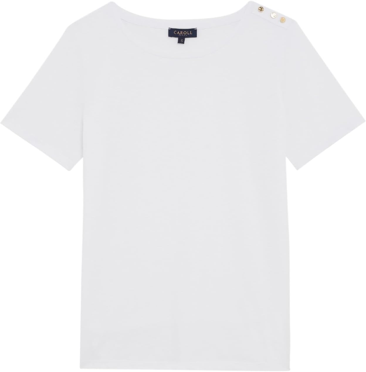 Detalle de Caroll 241t-tjaya T-Shirt Femme – Lot de 1, élégance discrète