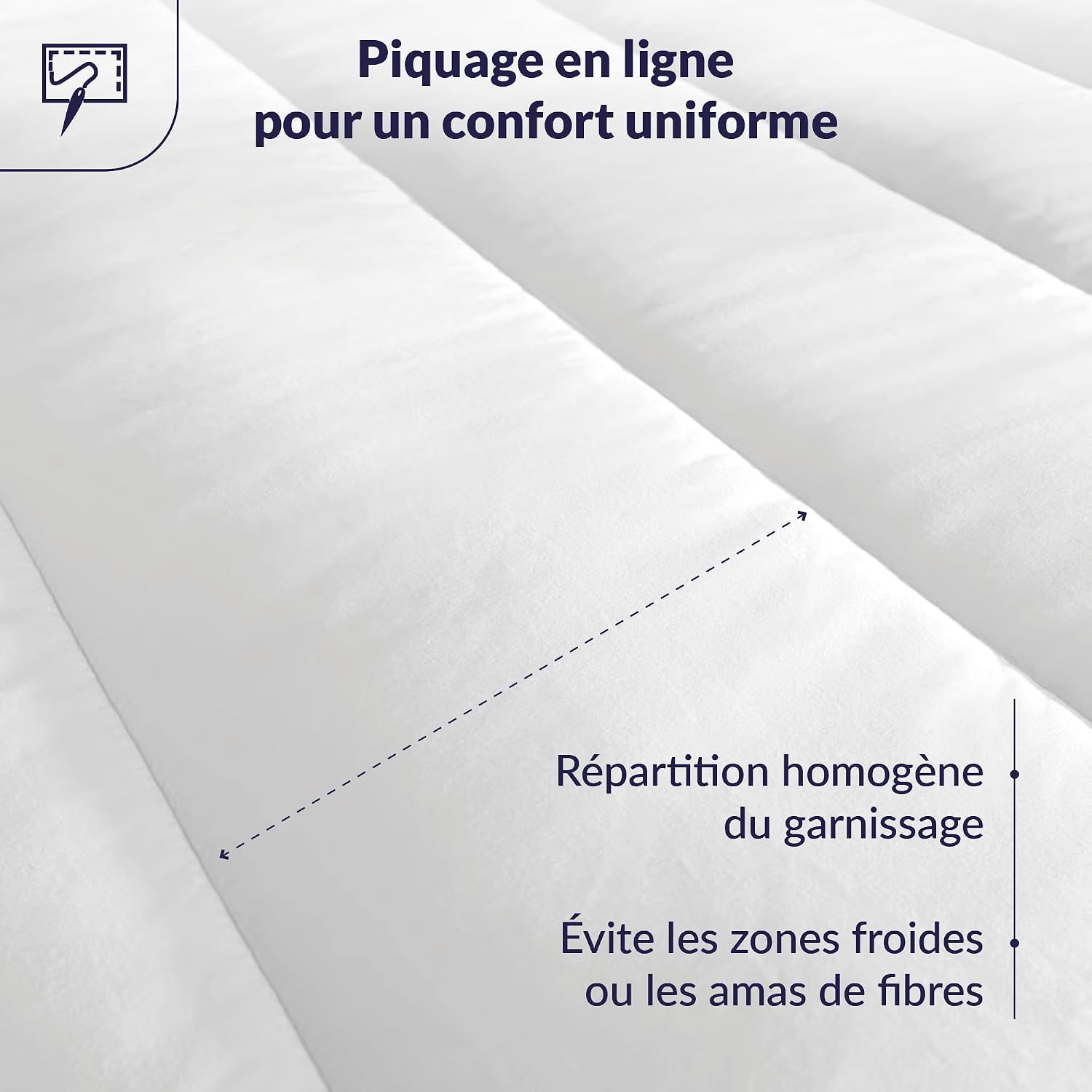 Detalle de DODO – Couette Légère Arizona 240x260 cm, 2 personnes – Ultra Douce et Gonflante
