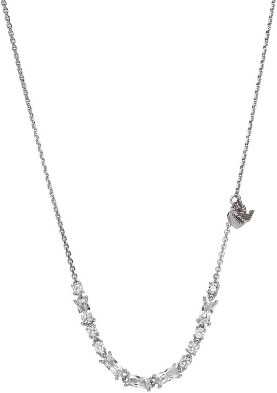 Detalle de Emporio Armani Collier en argent sterling pour femme avec fermoir mousqueton
