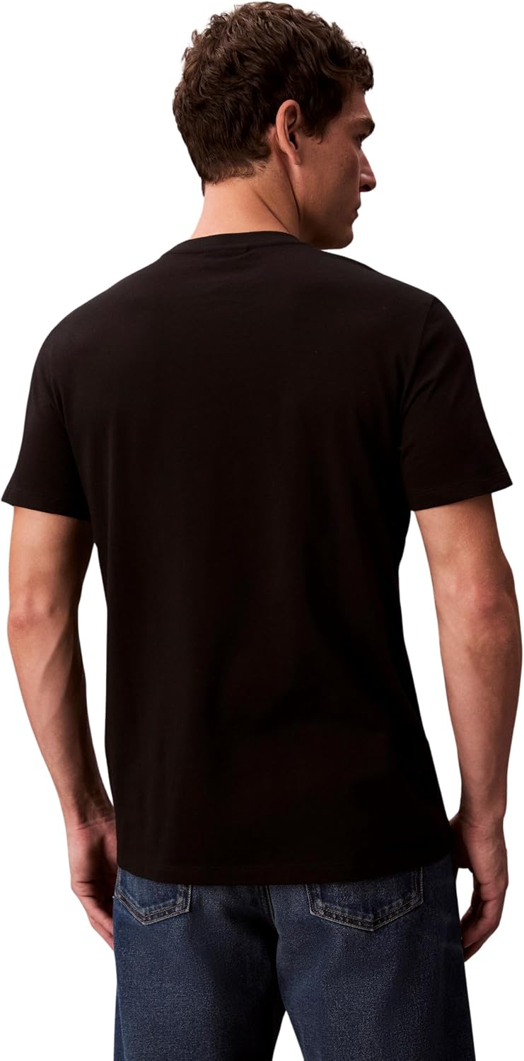 Detalle de Calvin Klein T-Shirt Manches Courtes Homme Badge Jersey Classic Tee en coton
