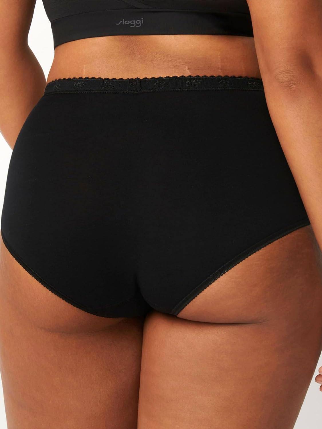 Detalle 2 de Sloggi Chic Maxi 4p Culotte Femme – Lot de 4, coton doux et dentelle élégante