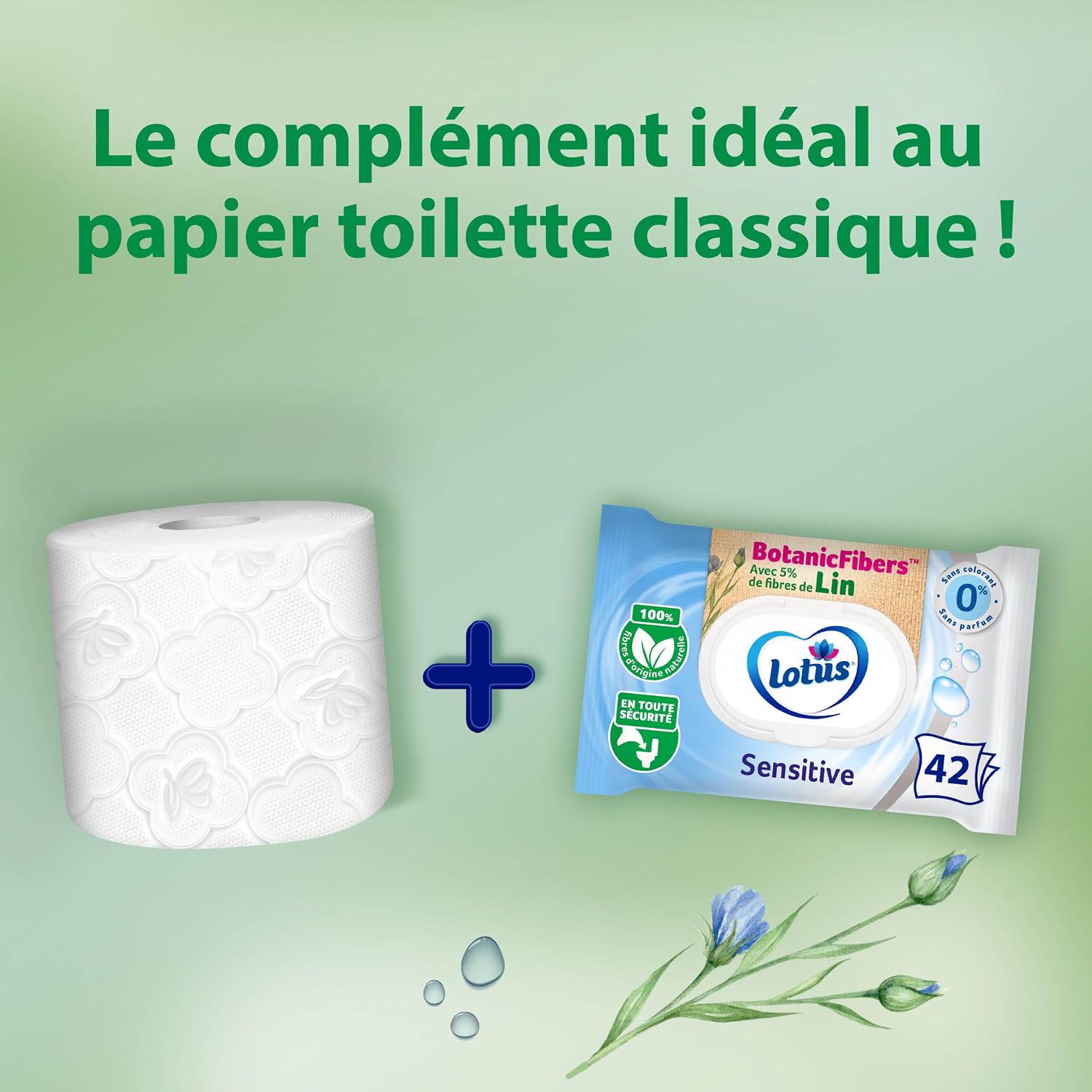 Thumbnail 5 de Lotus Papier Toilette Humide Sensitive 294 feuilles 🧻