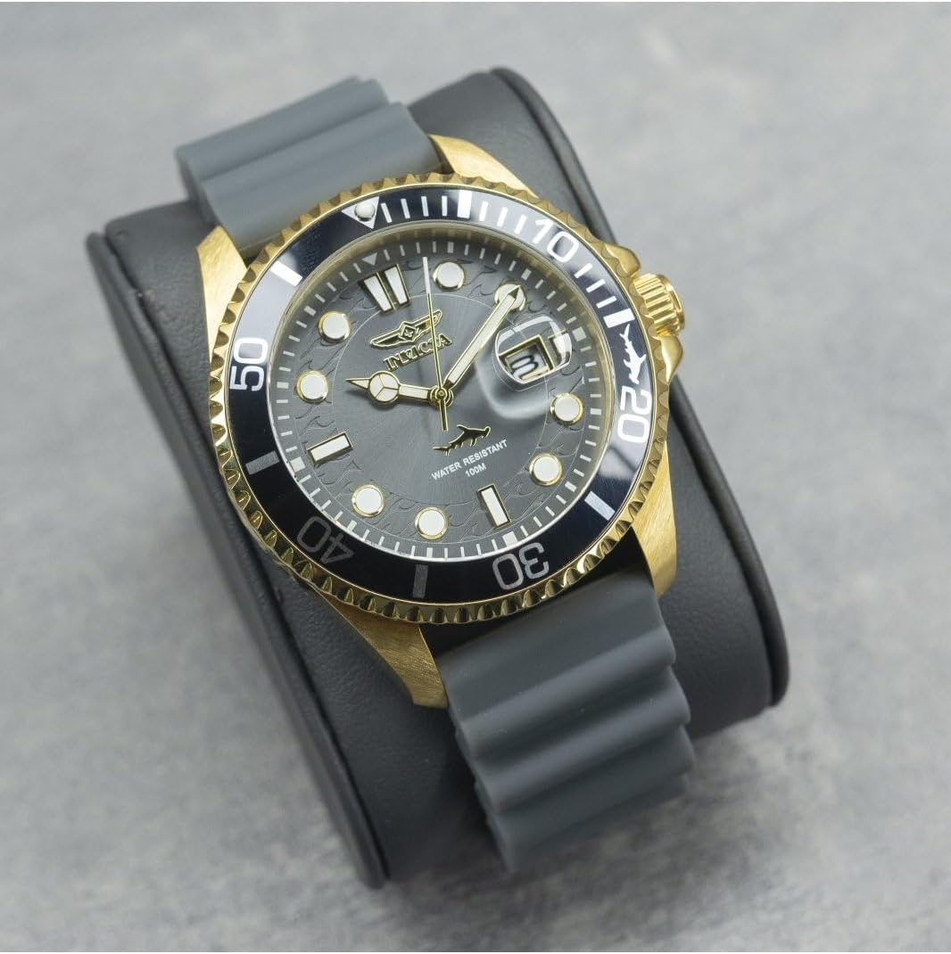 Detalle de Invicta Pro Diver Montre pour Homme 43 mm – Mouvement Quartz, Acier Inoxydable
