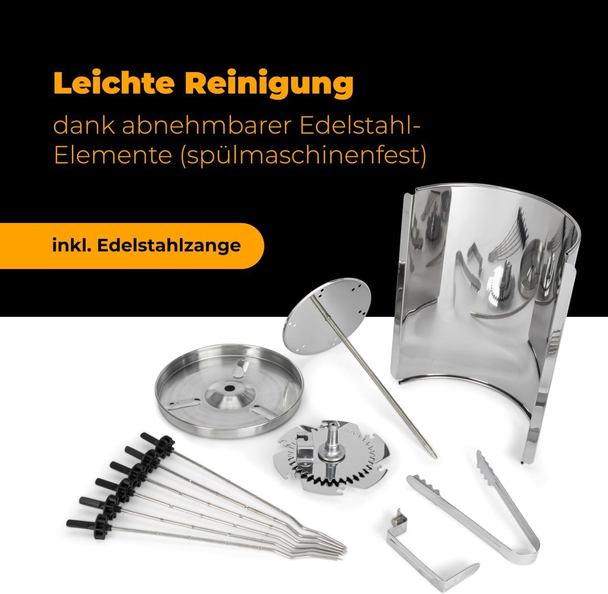 Detalle de Clatronic Döner Multigrill DVG 3686 : gril vertical pour gyros, kebabs et brochettes