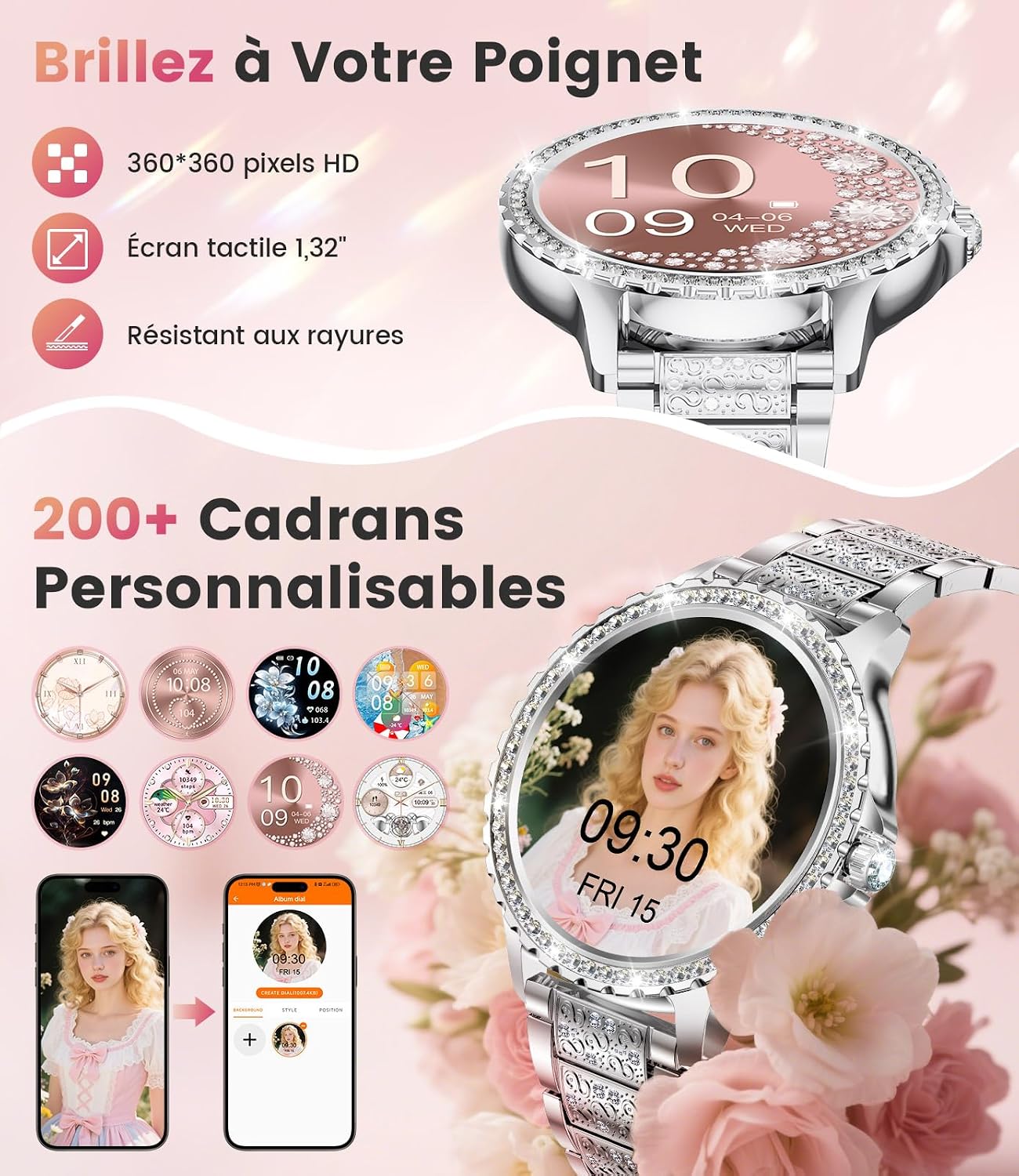 Detalle de FITFLEX Montre Connectée Femme 1,32"