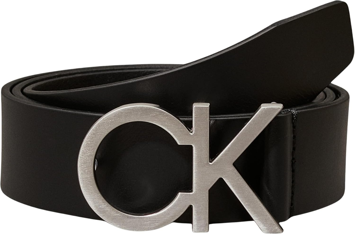Detalle de Calvin Klein Ceinture Homme CK Buckle Belt 3,5 cm – Cuir