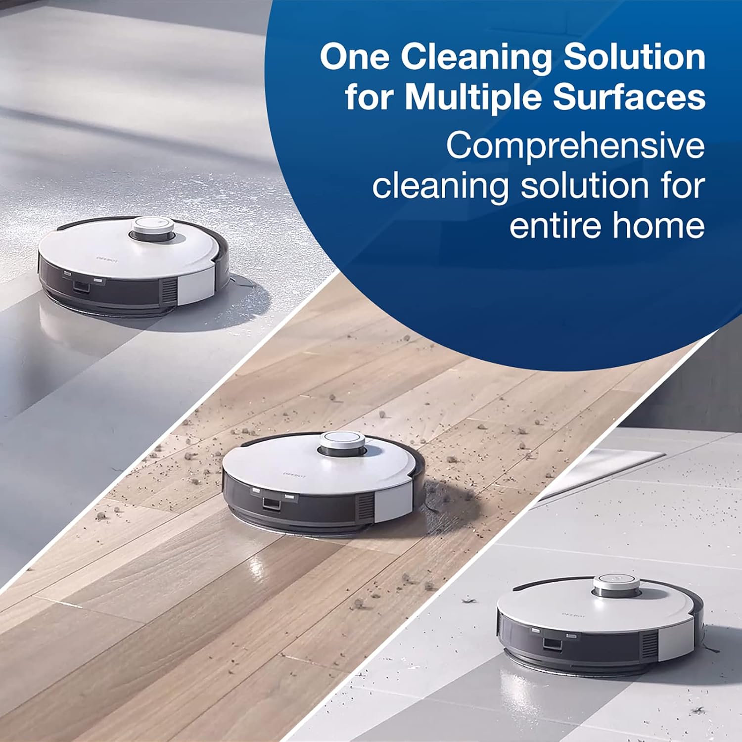 Detalle de ECOVACS Accessoires d'origine: Solution lave-sol 1 L pour DEEBOT X1 Omni/X1 Turbo/T10 Turbo (fonction d’essuyage)