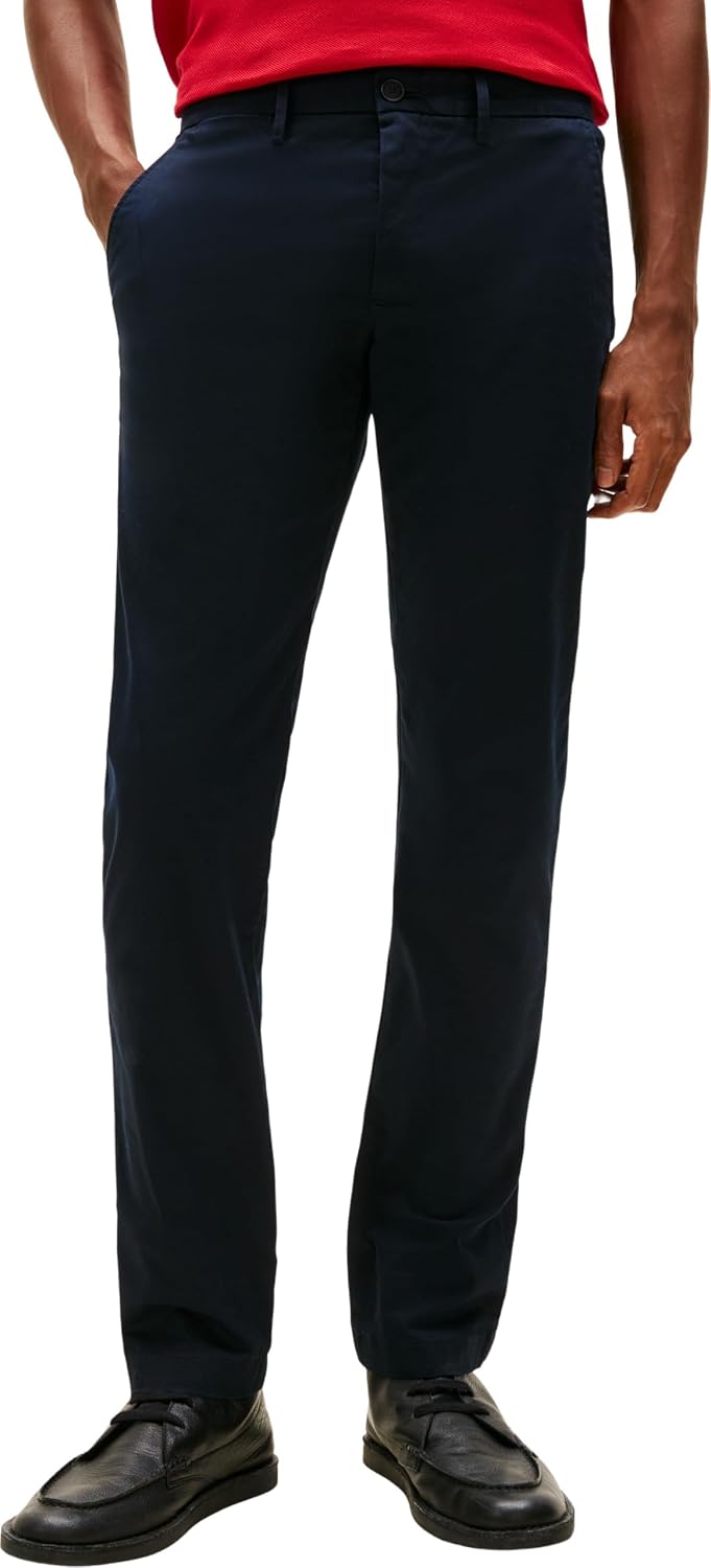 Detalle de Tommy Hilfiger Pantalon Homme Core Denton 1985 – Pima Cotton Chino