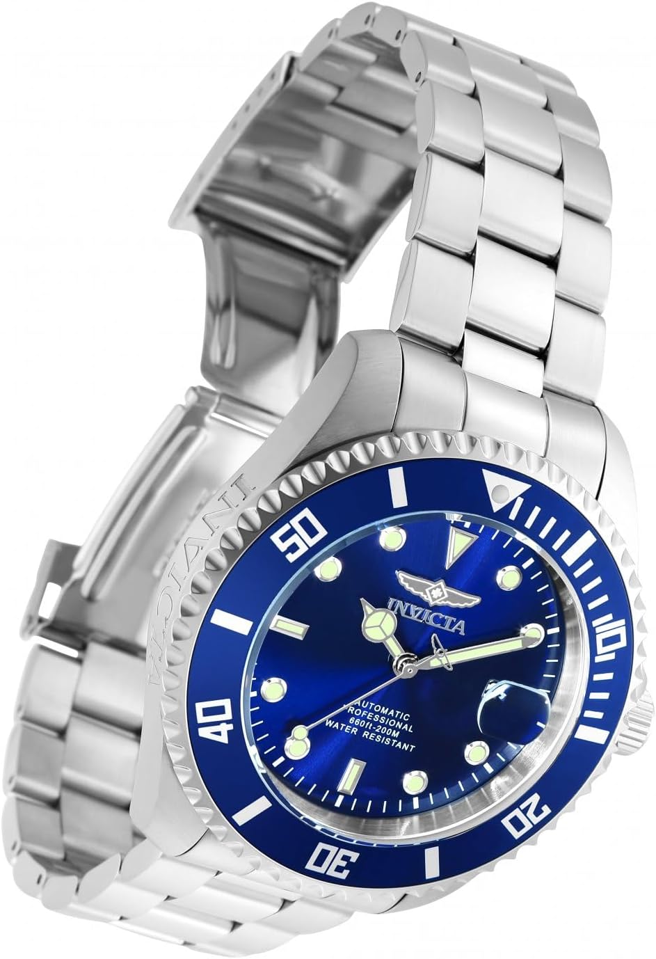 Detalle 2 de Invicta Pro Diver 35718 – montre homme à mouvement automatique en acier inoxydable, cadran bleu (47 mm)