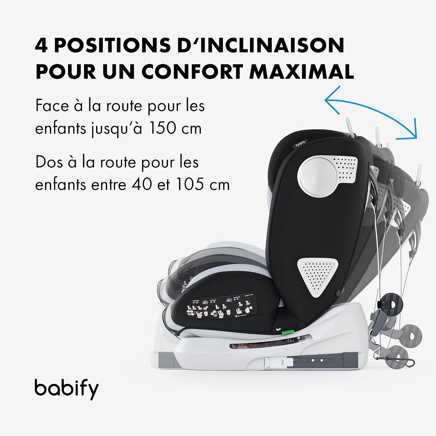 Thumbnail 6 de Babify Onboard Siège Auto trio Aisance: 0 à 36 kg, Groupe 0/1/2/3, Pivotant 360, Isofix